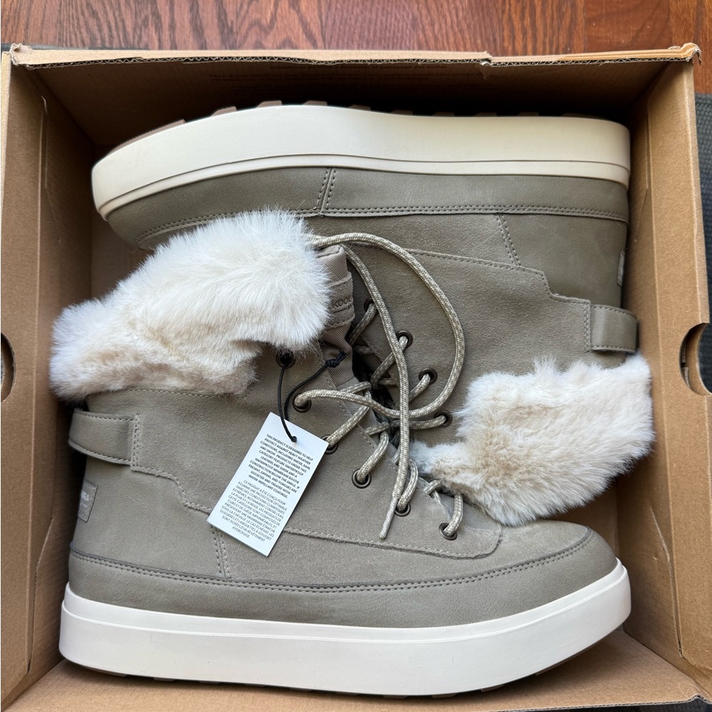 Koolaburra UGG Tan Fur-Lined Winter Boots